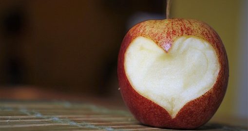 Heart in an apple